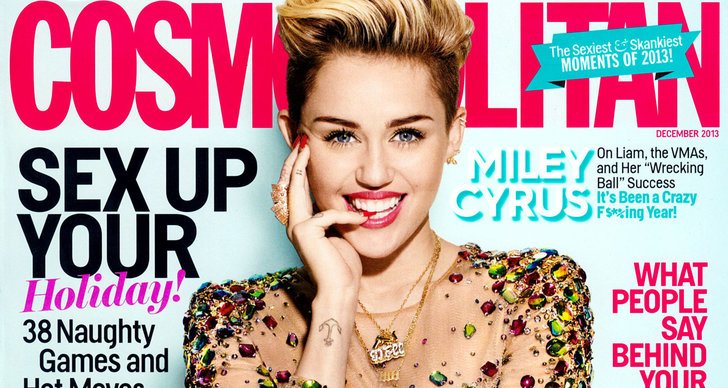 Miley Cyrus är påklädd för en gång skull på amerikanska Cosmopolitan 